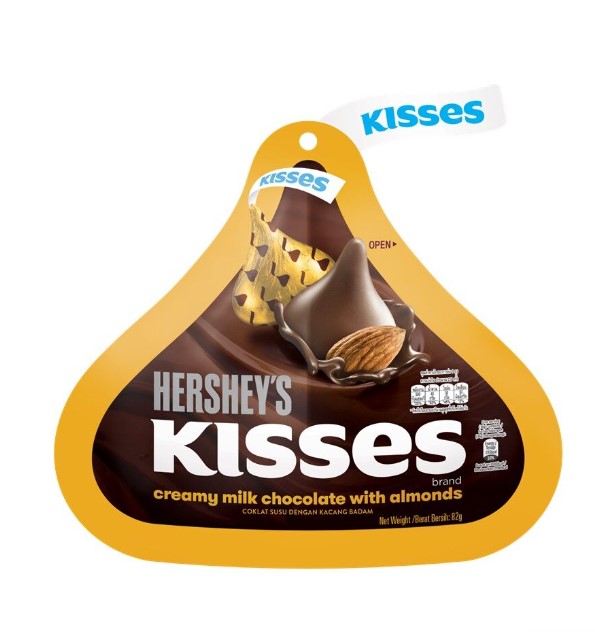 Hershey's Kisses Creamy Milk  Chocolate with Almonds 82g